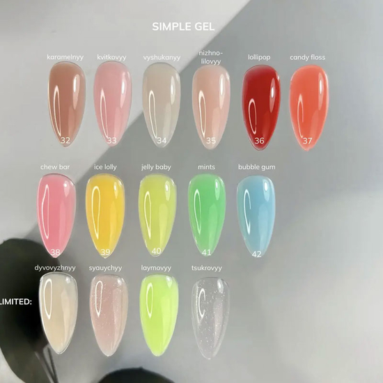 Гель для зміцнення та нарощування GaMa Simple Gel №036 Lollipop 15 мл, Об`єм: 15 мл, Колір: 0365