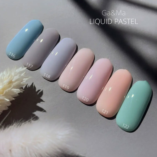 Гель-лак GaMa Gel ​Polish Liquid pastel 120 Margaritka 10 мл, Колір: 1202