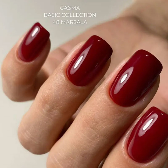 Гель-лак GaMa Gel Polish Basic collection 048 marsala 10 мл, Колір: 0487