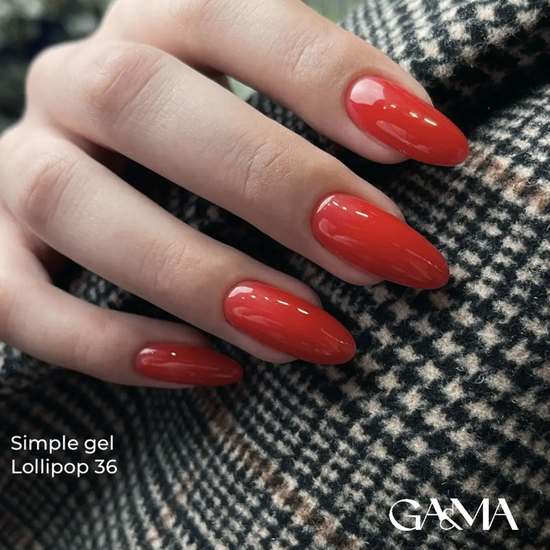 Гель для зміцнення та нарощування GaMa Simple Gel №037 Candy Floss 15 мл, Об`єм: 15 мл, Колір: 0379