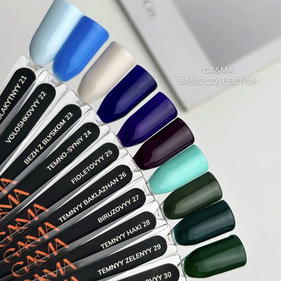 Гель-лак GaMa Gel Polish Basic collection 026 temnyy baklazhan 10 мл, Колір: 0264