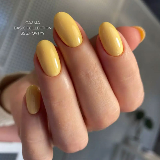 Гель-лак GaMa Gel ​Polish Basic collection 035 zhovtyy 10 мл, Цвет: 0356