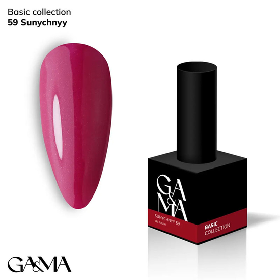 Гель-лак GaMa Gel Polish Basic collection 059 sunychnyy 10 мл, Колір: 059