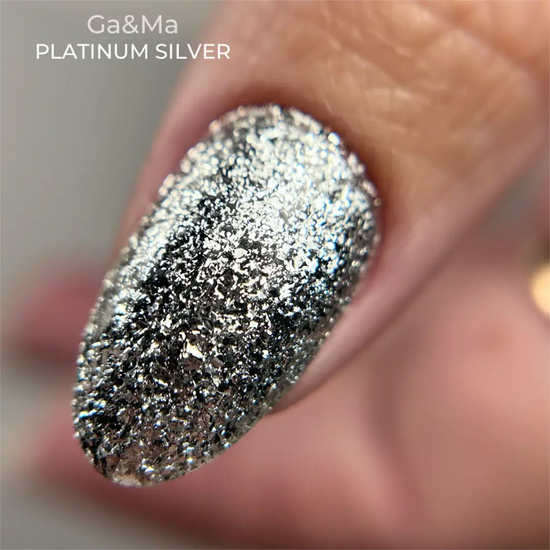 Гель для дизайну рідка фольга GaMa Platinum Silver 5 мл, Колір: Silver4