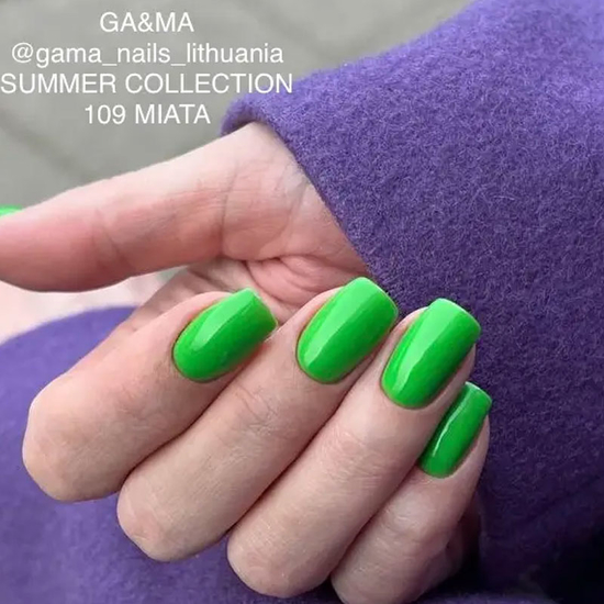 Гель-лак GaMa Gel Polish Summer collection 109 Miata 10 мл, Колір: 1095