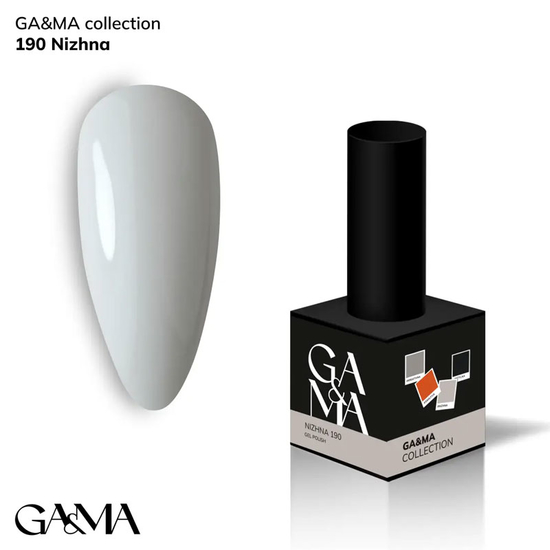 Гель-лак GaMa Gel Polish GA&MA collection 190 Nizhna 10 мл, Колір: 190