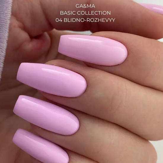 Гель-лак GaMa Gel Polish Basic collection 004 blidno-rozhevyy 10 мл, Колір: 0045