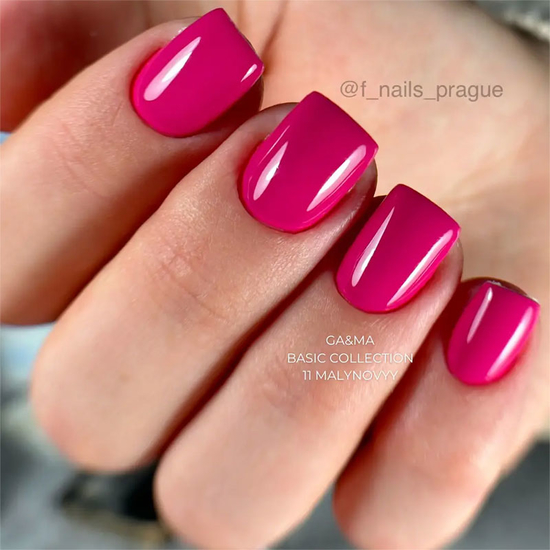 Гель-лак GaMa Gel Polish Basic collection 011 malynovyі 10 мл, Колір: 0114