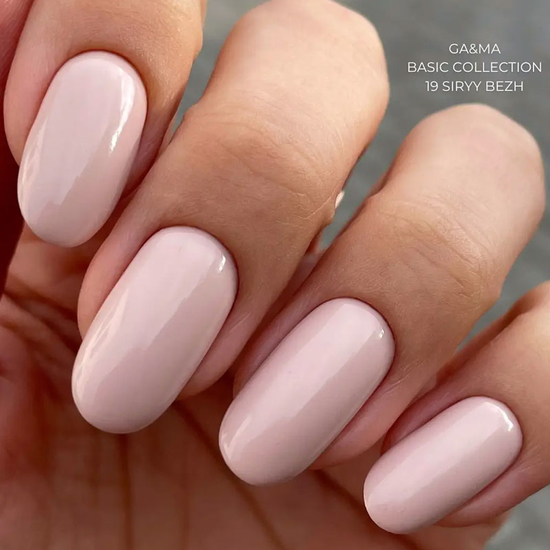 Гель-лак GaMa Gel Polish Basic collection 019 siryy bezh 10 мл, Колір: 0194