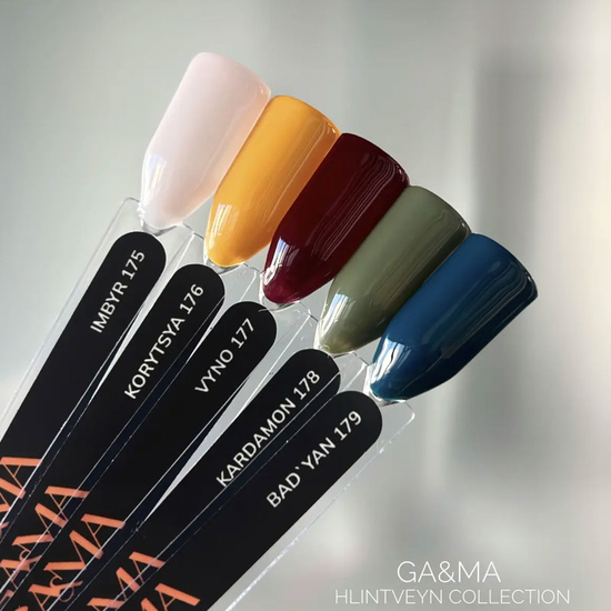 Гель-лак GaMa Gel ​Polish Hlintveyn collection 177 vyno 10 мл, Цвет: 1773