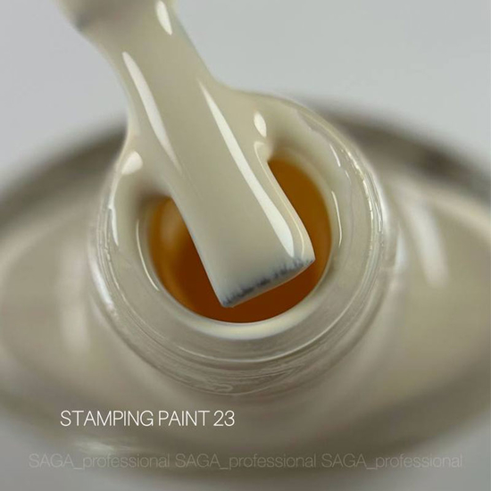 Лак-краска для стемпинга SAGA 23 слоновая кость 8 мл, Цвет: 232