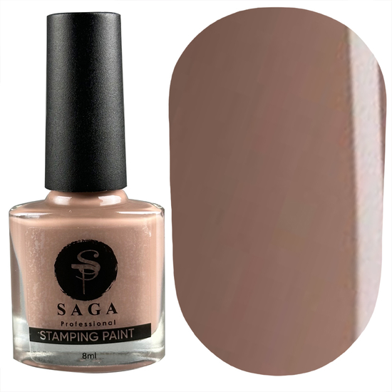 Лак-краска для стемпинга SAGA 25 нюдовый 8 мл, Цвет: 25