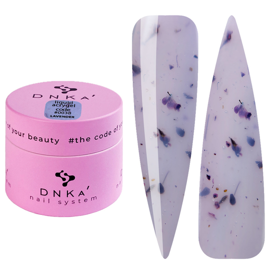 Рідкий акрігель DNKa Liquid Acrygel 0038 Lavender 15 мл, Колір: 0038