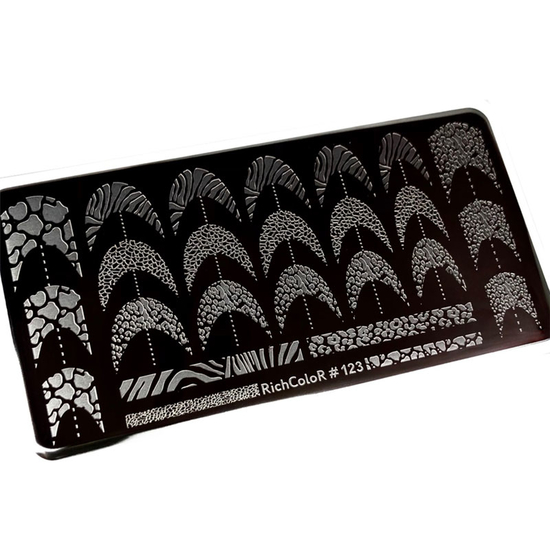 Пластина для стемпінгу RichColor-123, Колір: 1233