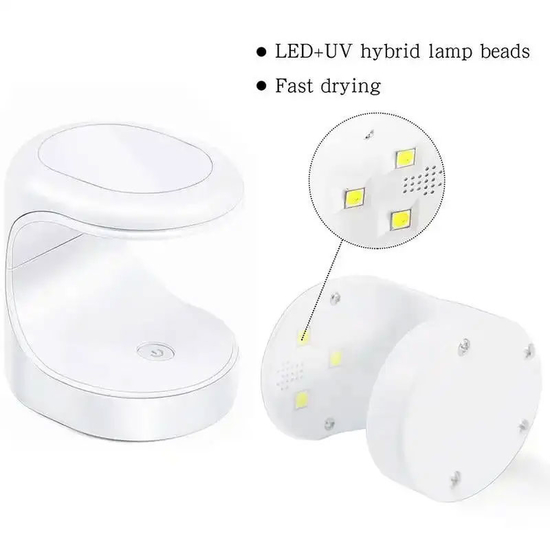Портативная LED лампа для сушки гель-лака, гелевых типс USB 16 Вт цвет в ассортименте3
