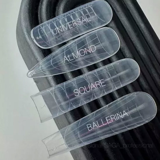 Верхние формы для наращивания SAGA Top Nail Forms Square 24 шт, Количество: 24 шт, Размер: Square2