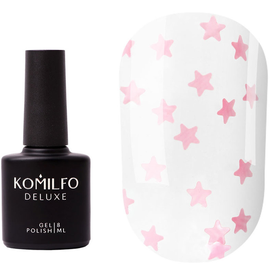 Топ без ЛЗ з УФ-фільтром Komilfo Star Nails Rose Top 8 мл, Колір: Rose