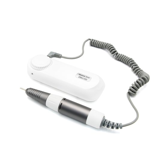Портативний фрезер для манікюру і педикюру DMJ-100 white, на аккумуляторе, 12 вт 35000 об