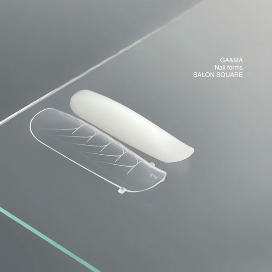 Верхні форми GaMa Чіткий квадрат Nail forms Salon square collaboration with @sadovec_yulia4