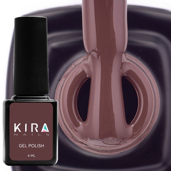 Гель-лак Kira Nails №121 (темно-шоколадний, емаль), 6 мл2