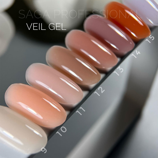 Гель для наращивания Saga Professional Builder Gel Veil №13 (телесно-розовый), 30 мл, Объем: 30 мл, Цвет: 133