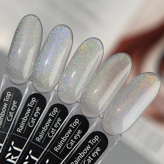ART Rainbow Top Cat Eye - топ для гель-лаку без ЛШ, 10 мл4
