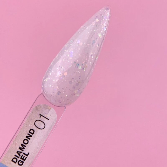 Гель для нарощування LUNA Diamond Gel №1 15 мл, Об`єм: 15 мл, Колір: №12