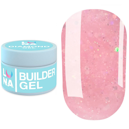 Гель для нарощування LUNA Diamond Gel №2 15 мл, Об`єм: 15 мл, Колір: №2