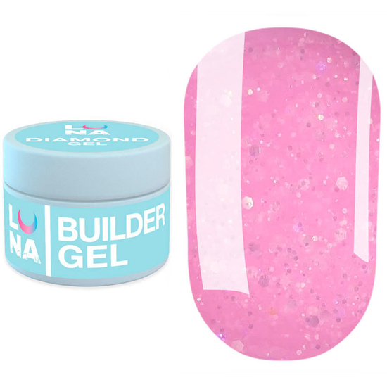 Гель для нарощування LUNA Diamond Gel №4 15 мл, Об`єм: 15 мл, Колір: №4