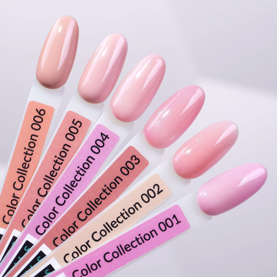 Гель-лак Kira Nails №001 (розовый для френча, полупрозрачный, эмаль), 6 мл3