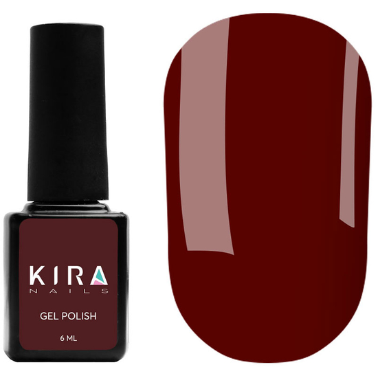 Гель-лак Kira Nails №034 (темний червоний, емаль), 6 мл