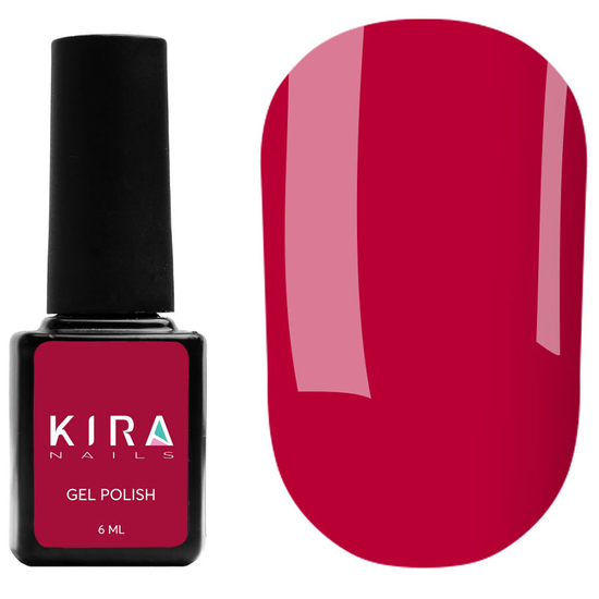 Гель-лак Kira Nails №040 (темно-красный, эмаль), 6 мл