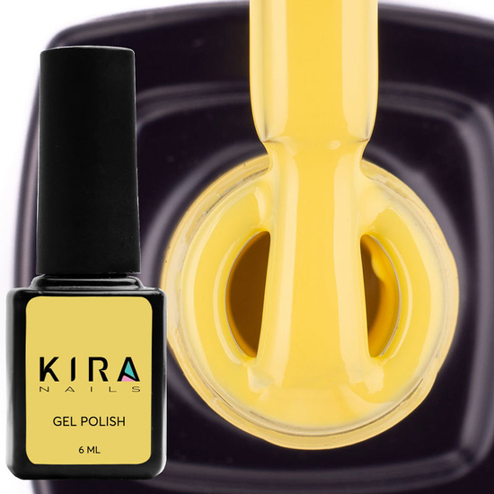 Гель-лак Kira Nails №073 (солнечный желтый, эмаль), 6 мл2