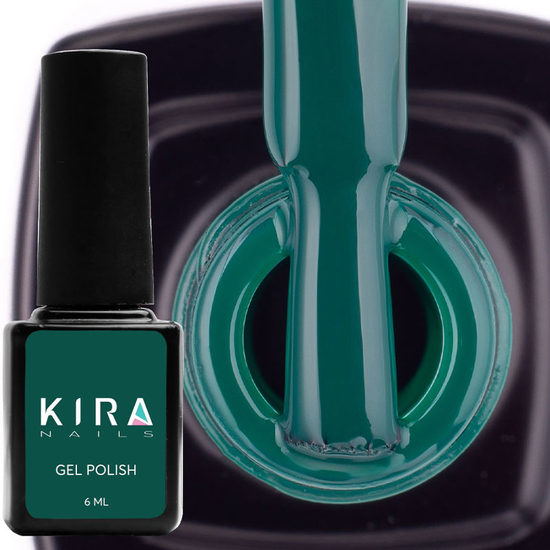 Гель-лак Kira Nails №079 (насичений зелений, емаль), 6 мл2