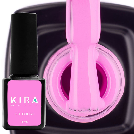 Гель-лак Kira Nails №089 (бузково-рожевий, емаль), 6 мл2
