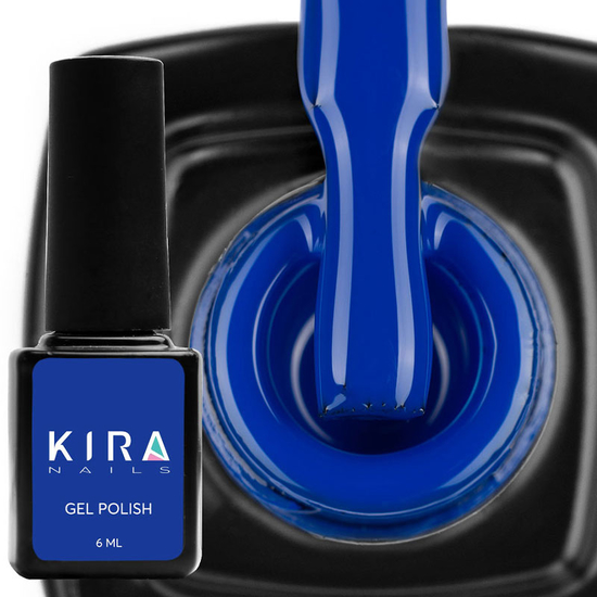 Гель-лак Kira Nails №189 (электрический синий, эмаль), 6 мл2