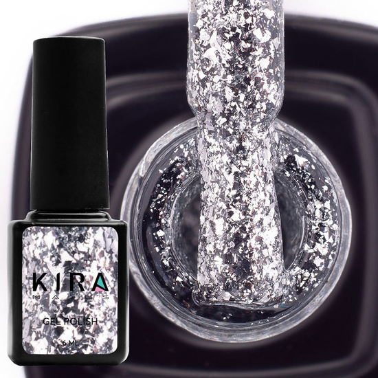 Гель-лак Kira Nails Shine Bright №001, 6, Колір: 001, Колір: Сріблястий2