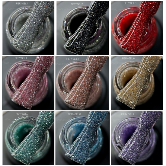 Гель-лак світловідбиваючий SAGA Fiery Gel №01, 10 мл, Колір: 0113