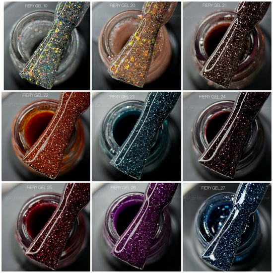 Гель-лак світловідбиваючий SAGA Fiery Gel №01, 10 мл, Колір: 0115