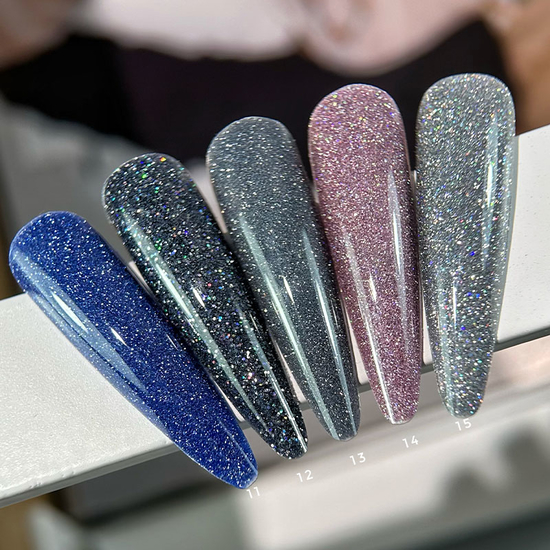 Гель-лак світловідбиваючий SAGA Fiery Gel №01, 10 мл, Колір: 015