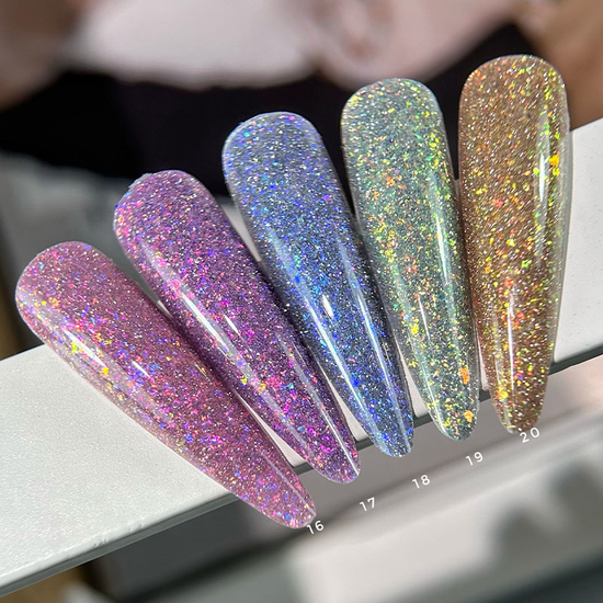 Гель-лак світловідбиваючий SAGA Fiery Gel №01, 10 мл, Колір: 017