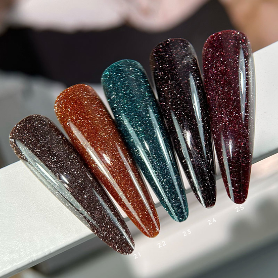 Гель-лак світловідбиваючий SAGA Fiery Gel №01, 10 мл, Колір: 018