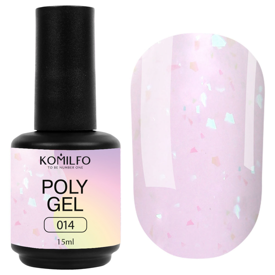 Komilfo PolyGel 014, 15 мл, Об`єм: 15 мл, Колір: 014