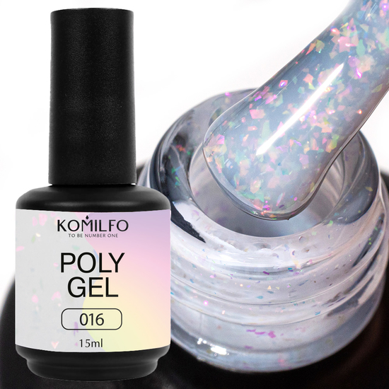 Komilfo PolyGel 016, 15 мл, Об`єм: 15 мл, Колір: 0162