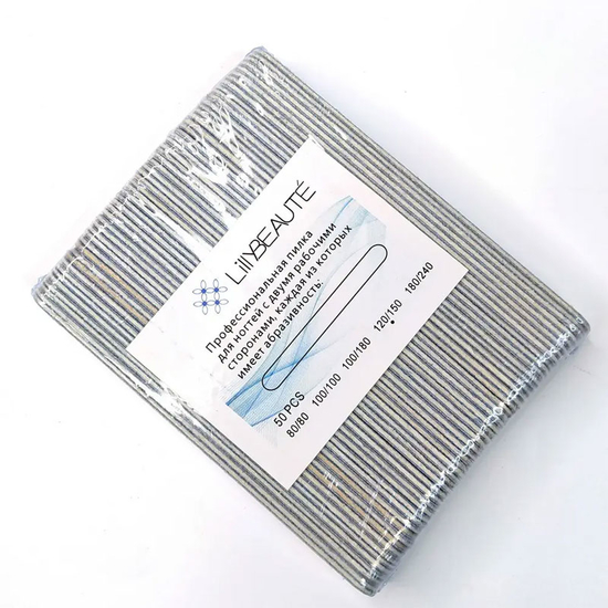 Набор пилок Lilly Beauty 120/150, 50 шт, Количество: 50 шт, Абразивность: 120/150