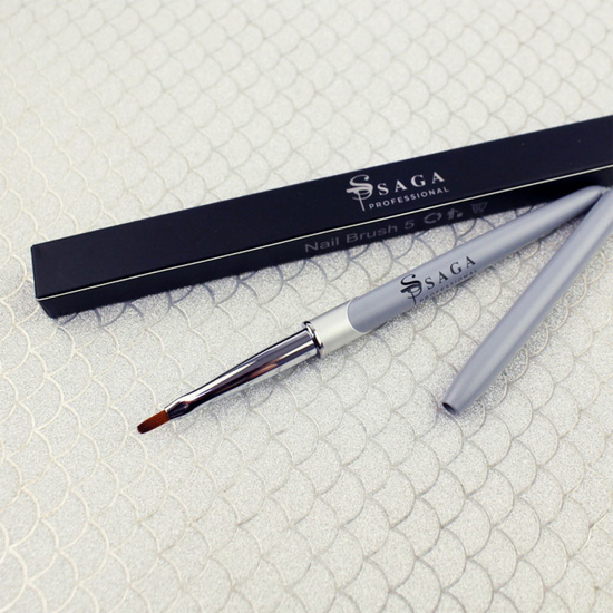 Кисточка для геля Saga New 05 овальная искусственный ворс 7 мм3