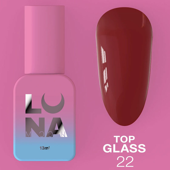 Топ для гель-лаку LUNA Top Glass №22 13 мл, Об`єм: 13 мл, Колір: 222