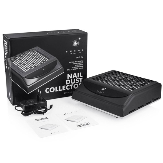 Вытяжка для маникюра с фильтром НЕРА BUCOS CYCLONE V2 на 100W Графитовая + USB, Цвет: Графітова3