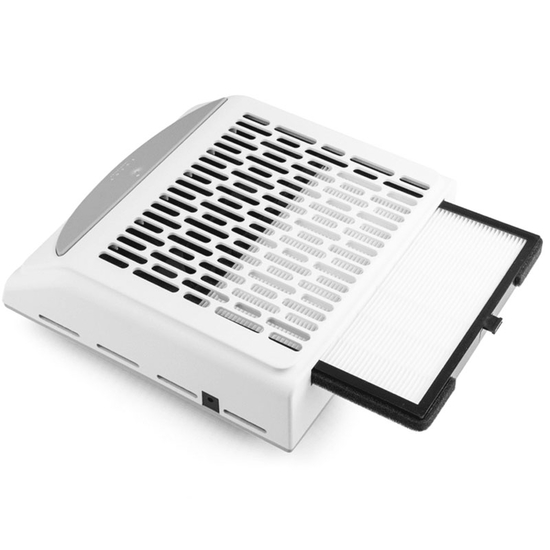 Витяжка для манікюру з фільтром НЕРА BUCOS CYCLONE V2 на 100W Біла + USB, Колір: Біла2
