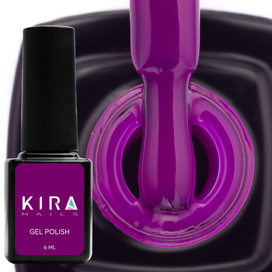 Гель-лак Kira Nails №102 (темная фуксия, эмаль), 6 мл2